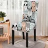 Housses de chaise coloré mignon imprimé Animal couverture extensible dossier haut anti-poussière maison salle à manger décor chaises salon salon