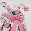 Abiti da ragazza Plus Size Pricness Girls Flower Dress Bambini Bambini Lungo floreale Festa di nozze Principessa Abbigliamento natalizio