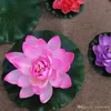 10/18 Cm Floating Artificial Lotus Fake Plant DIY Water Lily Simulation Lotus Home Garden Decoration Cheap Outdoor Decor Cheap