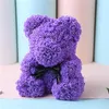 Gedroogde bloemen 25 cm Red Rose Teddy Bear Valentijnsdag Geschenk kunstmatige decor geschenken jubileum cadeau voor vrouwen bruiloft y2212