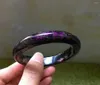 Bangle Oryginalne naturalne fioletowe klejnoty Sugilite Stone dama urok wewnętrzny średnica 57,5 ​​mm