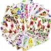 48 stks wateroverdracht ontworpen nagelsticker bloesem bloem kleurrijke volledige tips postzegel decals nail art schoonheid a049-096set336f