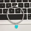Heart Charm Bracelets Ins Brief 4mm Beads Chains Women Fashion Bracelet