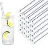 Reusable Glass Straws Eco-friendly Drinking Straws Straight Curved Glass Straws for Smoothies Cocktail Wholesale fy5155