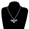 Pendant Necklaces Classic Punk Cool Flying Eagle Necklace Personality Men's Domineering Rock Locomotive Party Jewelry Accessories