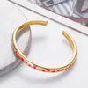 Bangle Classical Brass Open Bracelet Регулируемый капающий масля