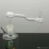2022 Bac à champignons transparent Gros Bongs en verre Brûleur Tuyau d'eau en verre Plate-forme pétrolière Fumer