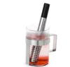 100pcs Tea Strainer Stick Stainless Steel Pipe Design Mesh Tea-Filter Portable Tea Infuser Teaware SN504