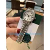 Superkvalitet 2 Färg Womens Watch 31mm Green Face Datejust Mechanical Diamond Bezel Jubilee Strap Lady 18K Guld Rostfritt stål Sapphire Glass Sport armbandsur