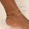 Anklets Fashion Ankle Bracelet For Men Chunky Stainless Steel Cuban Curb Chain Foot Jewelry Women Sandalias De Mujer