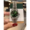 High-Quality Womens Watch 31mm Datejust Mechanical Diamond Bezel Lady White Gold Stainless Steel Green Face Jubilee Strap Sapphire Glass Sport Wristwatches