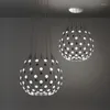 Avizeler Art Deco Modern Demir Astil Siyah Beyaz Weiqi Tasarımcı Led Avize Aydınlatma Parıltı Süspansiyonu Luminaire Lampen fuaye için