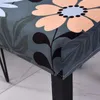Krzesło obejmują kwiatowy druk elastyczny spandeks slipcover jadalnia na rozciąganie ślubne dekoracje bankietowe