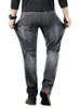 M￤ns jeans mode high street Men 'b￤r fast f￤rg L￶st rak ben stretch tv￤tt maskulina kvalitet aff￤rsavst￥nd casual denim byxor