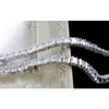 Свадебные украшения устанавливают женские квадратные хрустальные свадебные серьги с серьгами -колье вечерние вечеринка серебряный цвет аксессуары