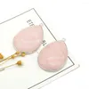 Charms Natural Stone Pendant Water Drop Shape Rose Quartz Exquisite For Jewelry DIY Necklace Bracelet Earring Accessories Making