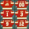 1 Jim Craig 12 Tom Lysiak 9 Jean Ponovost 3 Pat Quinn Atlanta Flames 1980 Vintage Away Hockey Jersey S-3xl
