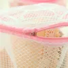 Laundry Bags Folding Bag With Stand Home Underwear Washing Mesh Zipper Machine Bucket