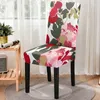 Chair Covers Red Modern Floral Print Removable Cover High Back Anti-dirty Protector Home Gaming Office Bean Bag