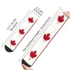 Chaussettes pour hommes Drapeau du Canada Hommes Femmes Équipage Unisexe Fun Patriotisme Printemps Été Automne Hiver Robe