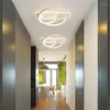V￤gglampa aluminium cirkul￤ra taklampor Dual syfte Interi￶rbelysning ljuskrona balkong sovrum vardagsrum ledde
