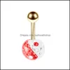 Body Arts Piercing Jewelry Flyjewelled Belly Button Rings Navel Bars For Women and Girls Drop Delivery Health Beauty Tattoos Art Dhbah