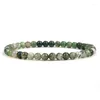 STRAND NATUURLIJKE MOSS AGAT kralen armband 4/6/8/10 mm kralen stretch armbanden voor vrouwen mannen elastische touwsenergie reiki meditatie jewel