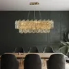 Candeliers iluminando o lustre de cristal moderno para sala de jantar ilha de cozinha cristal luminária de lâmpada suspensa de lâmpada em casa Luminária