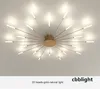 LED 불꽃 놀이 샹들리에 램프 침실 침실 현대 천장 샹들리에 식당 매달려 램프 홈 장식 창조적 비품 LRS020