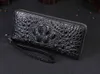 Men Leather Wallets Long Clutches 21x105x3cm 4 layers pockets inner multi cards slots Luxury business handbags8896605