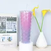 710 ml Acryl Tumblers 24oz jubileum kleurrijke reli￫f vissen schaal cup grote capaciteit plastic stro kopje doorzichtige plastic tuimelaars
