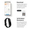 Pulseiras inteligentes 4e Smart Bracelet Sport Band 50m Watersopers Impermend Rastreador de mensagem de chamadas de notificação de notificação Watch