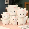 흰 양 양고기 플러시 장난감 박제 동물 인형 베개 아기 아기 어린이 여자 여자 친구 생일 선물 홈 침실 장식