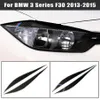 Dekoracja włókna węglowego reflektory brwi powieki wykończone do BMW F30 2013-2018 3 serie Akcesoria Lekkie naklejki 276E