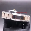 Tüm Elmas İzleme Otomatik Mekanik Erkekler Saatler 40mm Paslanmaz Çelik Kol saatleri Klasik İş Tasarımcı Kol saati Gümüş-Rose Altın