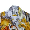 Мужские повседневные рубашки с длинным рукавом тигровой дракон рисунок wacko maria men werds hawaii рубашка негабаритная футболка