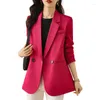 Abiti da donna Lenshin Giacca elegante da donna Giacca a maniche lunghe Moda Office Lady Cappotto casual Capispalla Top monopetto