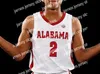 Koszulki do koszykówki Niestandardowa koszulka do koszykówki Alabama 24 Brandon Miller Rylan Griffen Jaden Bradley 1 Mark Sears Charles Bediako Noah Clowney Sexton Nimari