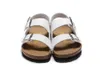 Sandálias Boston Couro Envolto Cabeça Puxar sobras de cortiça sola plana Designer Slides Chinelos Amantes slider Moda Luxo Masculino Mocassim Feminino Sandálias Tamancos 36-46