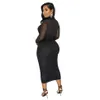 Women Casual Bodycon Dresses Long Sleeve Patchwork Sexy Crop Pleated Pencil Dress Hollow Out Ruched Party Midi Dresses