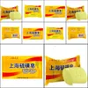 Handmade Soap 85G Shanghai Sfur 4 Skin Conditions Acne Psoriasis Seborrhea Eczema Anti Fungus Per Butter Bubble Bath Healthy Soaps D Ot2Nh