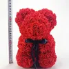 Suszone kwiaty Walentynki Prezent 25 cm Rose Teddy Bear z czerwonego Y2212