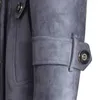メンズトレンチコート大きいサイズ秋冬カジュアルスエードロングパラグラフウインドブレーカーコート男性と女性のカップルの服/S-5xl