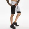 Abbigliamento da palestra Pantaloncini da corsa Uomo Fitness Allenamento Sport Quick Dry Allenamento Sport Jogging Double Deck Summer
