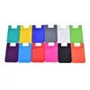 Card Holders 1pc Silicone Cellphone Back Cover Bag Mobile Phone Pocket Nonslip Cell Sticker Credit ID Holder Case