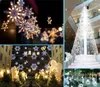 Strängar Romantisk snöform 4m 20Drop Line 120LEDS LED -gardinsträng Lätt älva för jul/fönster/fest/födelsedag