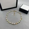 Шикарные цветочные ожерелья с буквами, дизайнерское жемчужное ожерелье, женские цветочные цепочки с подвесками, ожерелья251D