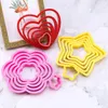 Baking Moulds Fais Du 6pcs Christmas Cookie Cutter 3D Biscuits Decorating Molds For Sugar Crafts Set Pastry Bakery Accessories And Tool