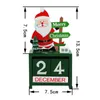 Decorações de Natal 1PCS Calelendar Gift Kids Deer/Papai Noel Countdown 2022 Navidad Ornamentos de Natal Decoração de Ano Noel
