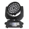 Wysokiej jakości oświetlenie DJ 36x10W 4 w 1 Zoom DMX RGBW LED Moving Head Washing Light